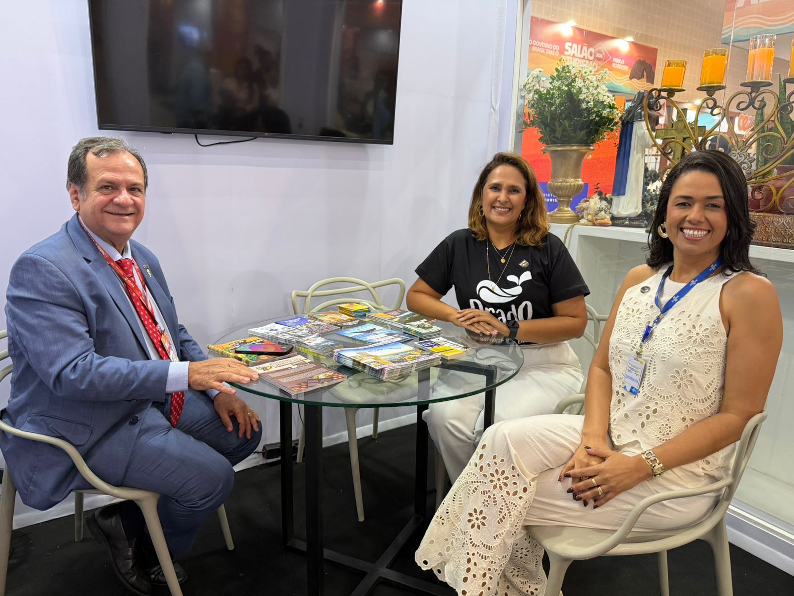 Momento de reuniões e networking entre empresários